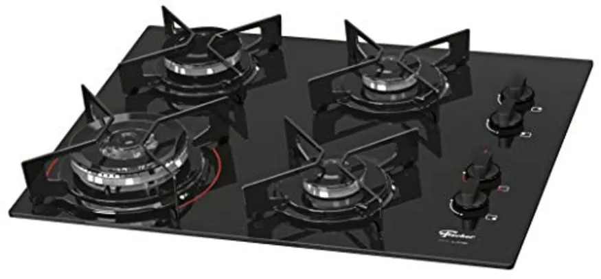 Cooktop à Gás Fischer 4 Bocas Tripla Chama Fit Line