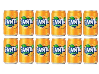 Refrigerante Lata Fanta Laranja 12 Unidades - 220ml