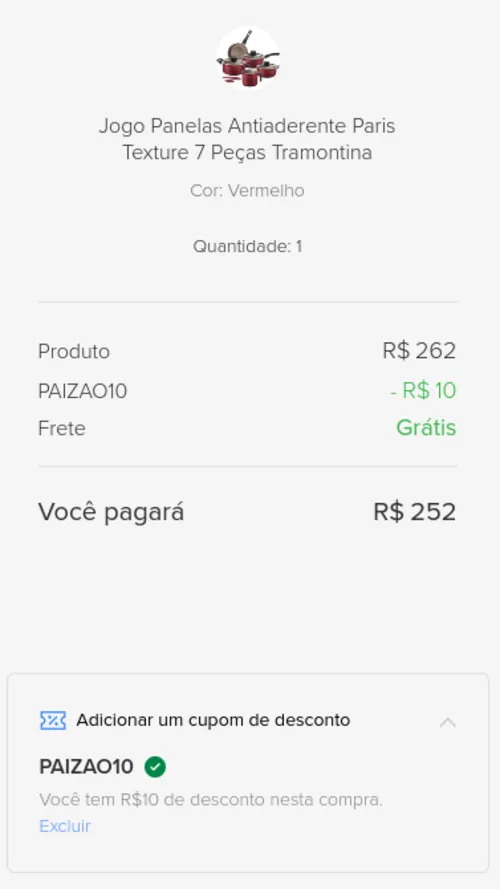 Imagem na descrição da promoção