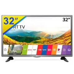 TV LED SMART 32 LG DTV, 6W, DUAL CORE, WebOS 3.5,VIRTUAL SURROUND PLUS, C/ WIFI,MIRACAST,WIDI,TIME MACHINE,2 HDMI,1 USB, 1 ENTRADA LAN(RJ45) 32LJ600B - R$ 1099