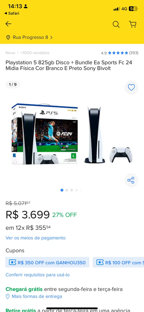 Imagen na descrição da promoção