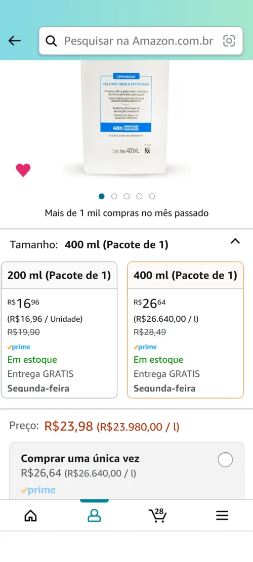 Imagem na descrição da promoção