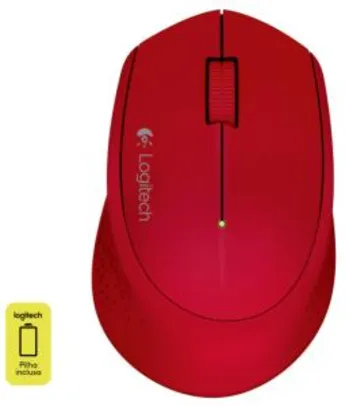 Mouse Sem Fio Logitech M280 Vermelho | R$43