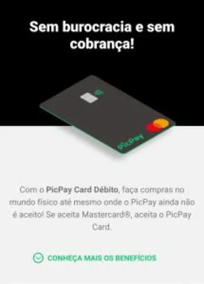 Cartão de Débito - PicPay