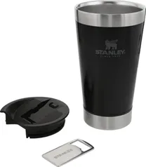 Copo Térmico de Cerveja com Tampa e Abridor 473ml Preto - STANLEY	