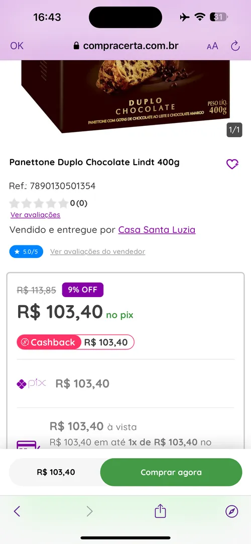 Imagen na descrição da promoção