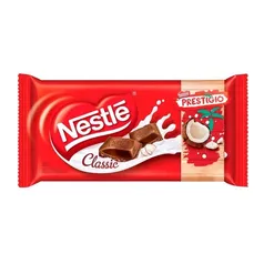 6x Barras de Chocolate Classic Prestígio ao Leite Nestlé 90g