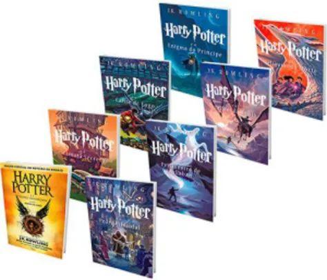 Kit Harry Potter: Saga Completa + Harry Potter 8 e A Criança Amaldiçoada. R$80,91