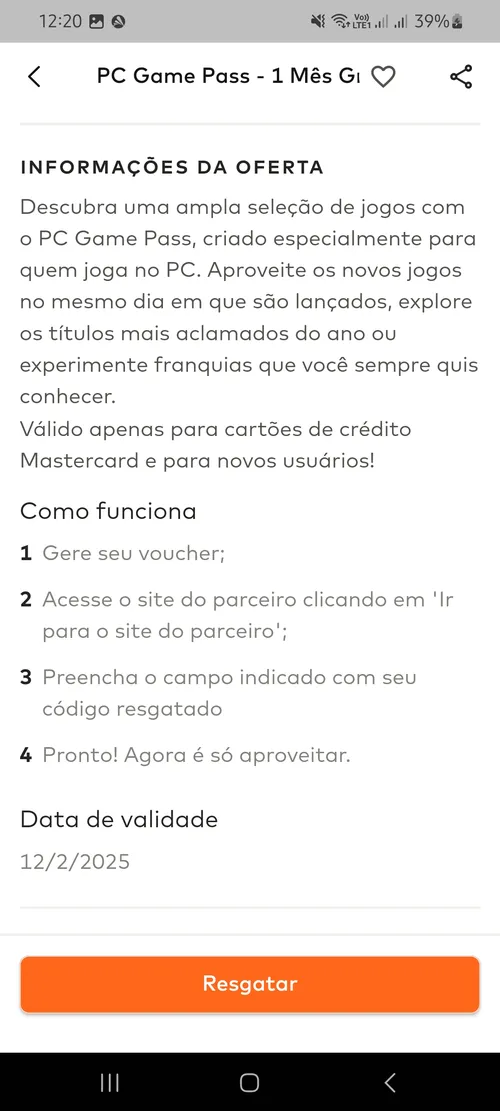 Imagem na descrição da promoção