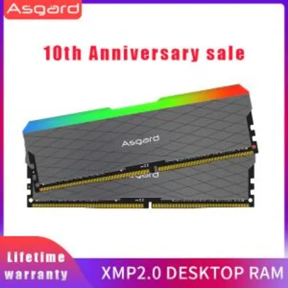 Memória RAM - Asgard Loki W2 RGB - 2x8 GB - 3200Mhz | R$ 316