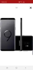 (AME R$1.700) Galaxy S9+ Dual Chip Android 8.0 Tela 6.2" Octa-Core 2.8GHz 128GB 4G Câmera 12MP Dual Cam - Preto