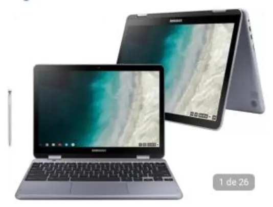 Saindo por R$ 2279,05: Chromebook Plus 2 em 1 Samsung Intel Celeron 4GB 32GB Touch 12,2” | R$2.279 | Pelando