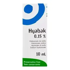 Colírio Lubrificante e Hidratante Hyabak 15% 10ml União Química 