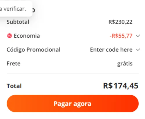 Imagem na descrição da promoção