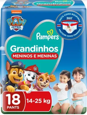 Fralda Pampers Grandinhos Xxg 14-25kg 18 Unidades