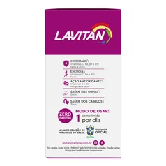 Multivitamínico Lavitan AZ para Mulher com 60 comprimidos