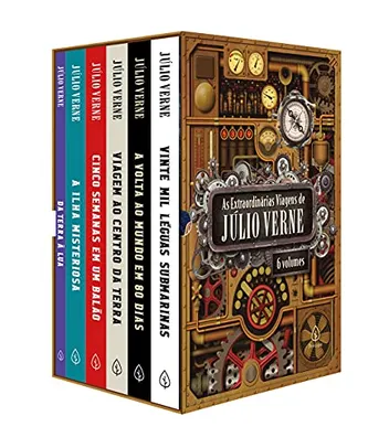 As extraordinárias viagens de Júlio Verne - Box com 6 livros