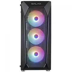 Gabinete Gamer Galax Revolution-05, Mid Tower, Vidro Temperado, ATX, Black, Sem Fonte, Com 4 Fans, CGG5ANBA4B0