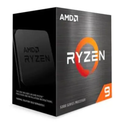 Processador AMD Ryzen 9 5900X 12 Cores 3.7GHz (4.8GHz Turbo) 70MB Cache AM4, 100-100000061WOF | R$4249