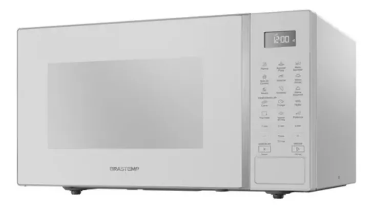 [Com Cashback Brastemp] Micro-ondas Menu Gourmet Bms46ab 32 Litros Branco Brastemp 110V e 220v