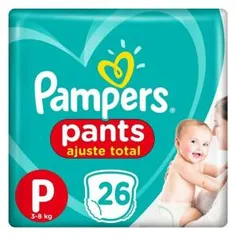 [APP] Kit 4 fraldas pampers pants P 104 unidades | R$68