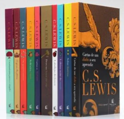 Kit 10 Livros | Capa Dura | C. S. Lewis | R$160