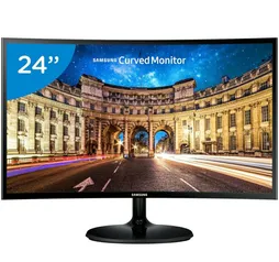 Monitor para PC Full HD Samsung LED Curvo 24” - C24F390F | R$883