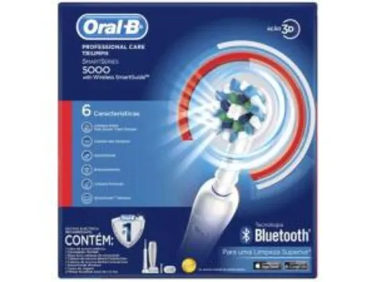 [R$259,90 Magalu Pay] Escova de Dente Elétrica - Oral-B Professional Care 5000