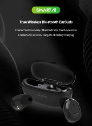 Fone de Ouvido Smart AI TWS11B Sem Fio Bluetooth 5.0 - R$56