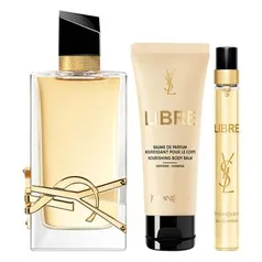 Coffret Kit Libre Yves Saint Laurent Perfume Feminino EDP Travel Size Loção Corporal