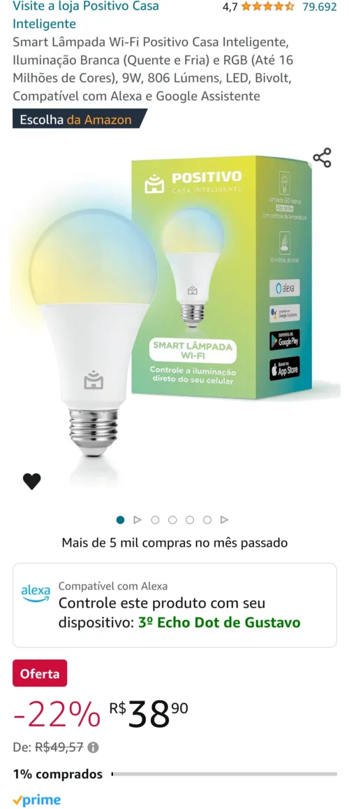 Imagem na descrição da promoção