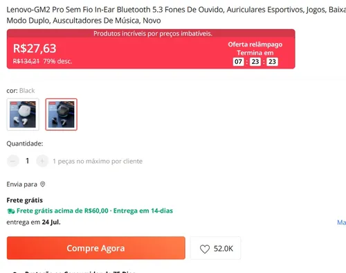 Imagen na descrição da promoção