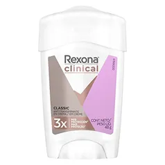 [Super R$13,14] Desodorante Rexona Clinical Classic feminino - Antitranspirante em creme, 48g