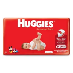 Fralda Huggies Supreme Care M - 80 Fraldas | R$48