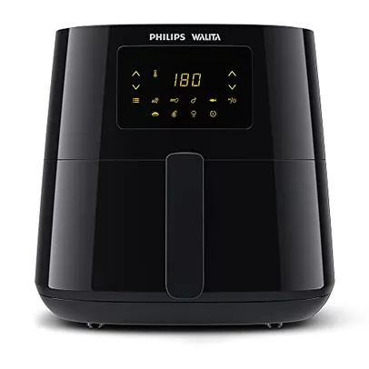 Philips Walita Preta Fritadeira Airfryer Essential XL Digital, 6.2L de capacidade, Garantia internacional de dois anos, 220V, 2000W (RI9270/91)