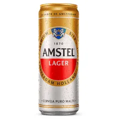 [leve 67] Cerveja Lager Premium Puro Malte Amstel Lata 350ml