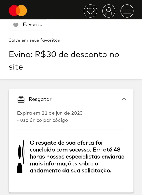 Imagem na descrição da promoção