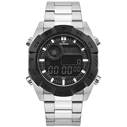 Saindo por R$ 288: Relógio Technos Pulseira de Aço Inoxidável Masculino Prata | R$288 | Pelando
