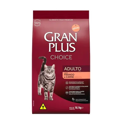 Ração Gran Plus Choice Gato Adulto Frago/carne 10,1kg