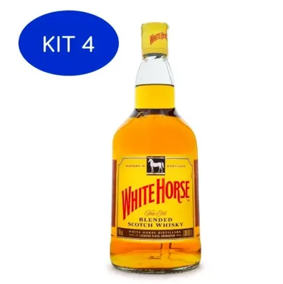 Kit 4 Whisky White Horse 700Ml