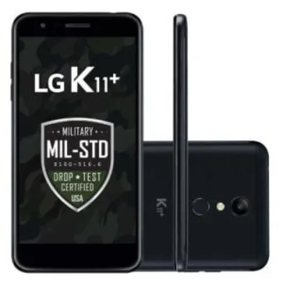 Smartphone LG K11 Plus Preto 32GB Câmera 13MP 4G LMX410BCW - R$849
