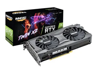 Placa de Vídeo INNO3D GeForce RTX 3060 TWIN X2, 12GB, GDDR6, DLSS, Ray Tracing, N30602-12D6-119032AH