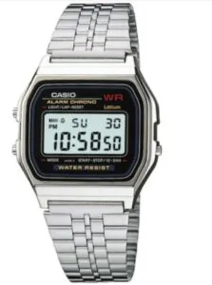 Relógio Feminino Digital Casio Vintage A159WA-N1DF - Prata | R$177