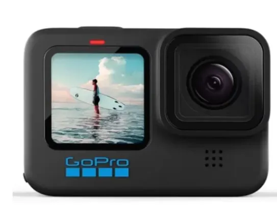 Saindo por R$ 1679: Câmera Digital e Filmadora GoPro Hero10 Black 23MP Vídeo 5,3K LCD Display 2.27" | Pelando