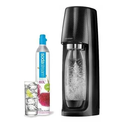 Máquina para Gaseificar Água, Fizzi, Preto, Sodastream