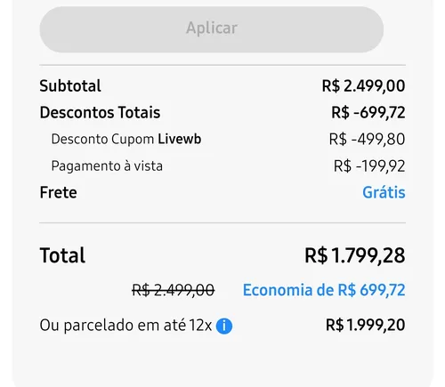 Imagem na descrição da promoção