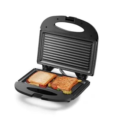 (Prime) Sanduicheira Minigrill Gourmet 220V com 750W Chapa Dupla e com Revestimento Antiaderente Preta Multilaser - CE044