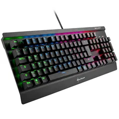 Teclado Mecânico Gamer Sharkoon Shark Skiller, RGB, Switch Kailh Blue, ABNT2 - SGK3