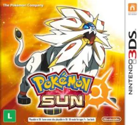 Pokémon Sun Novo por R$116,91