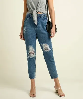 Saindo por R$ 61,11: Calça Mom Jeans Destroyed Feminina Marisa | Pelando